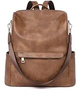 CLUCI Womens Backpack Purse Leather Anti-theft Large Fashion Designer Travel Bag Ladies Shoulder ...