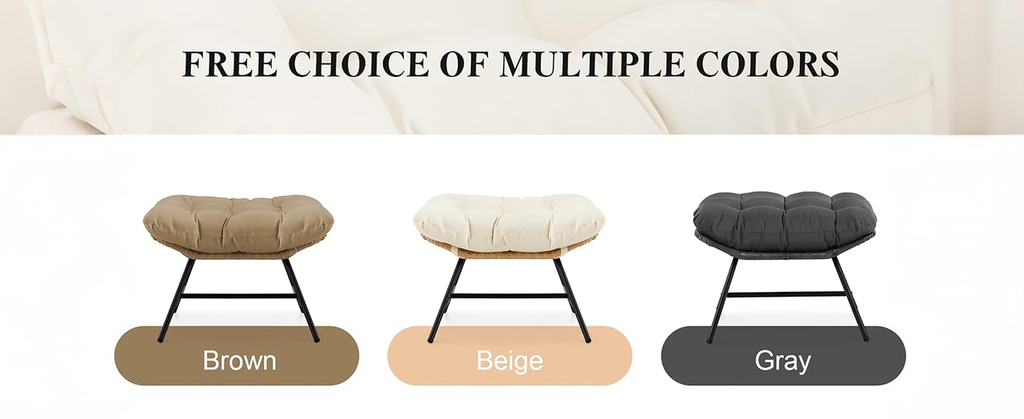 outdoor ottoman footrest foot stool footstool footrests hassocks patio porch deck balcony outside