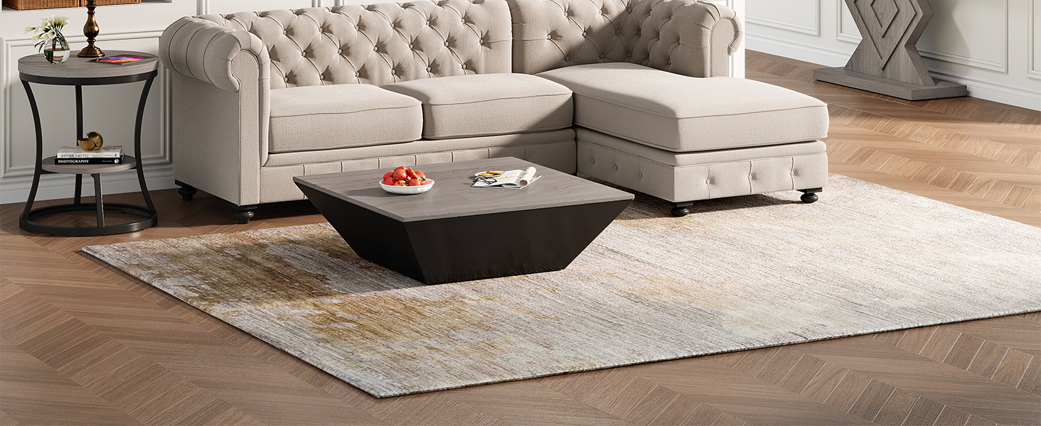 Condemo Round End Table, 2 Tier Industrial Side Table