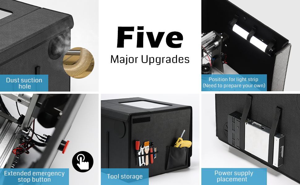 Five Major Upgrades Genmitsu cnc enclosure