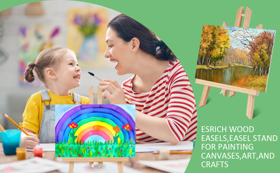 10PCS 12 Inch Wood Tabletop Easel Easel Stand for Painting