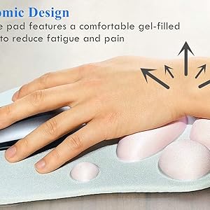 mouse pads with gel wrist rest kawaii mouse pad 