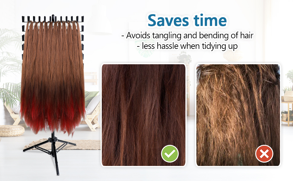 Braiding Hair Rack Standing Hair Extension