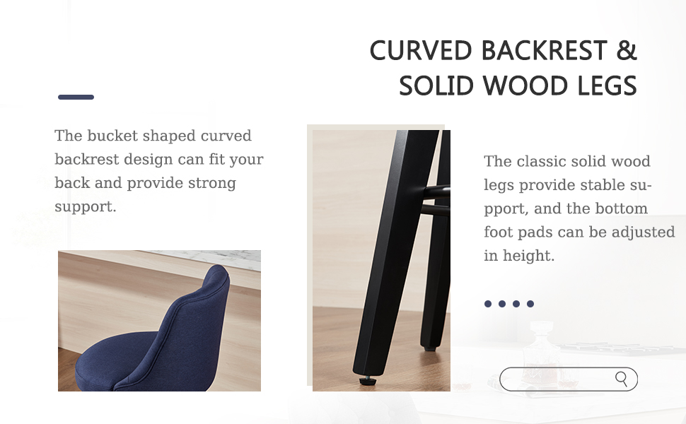 Tsuysi Swivel Bar Stools Set of 4, Counter Height Bar