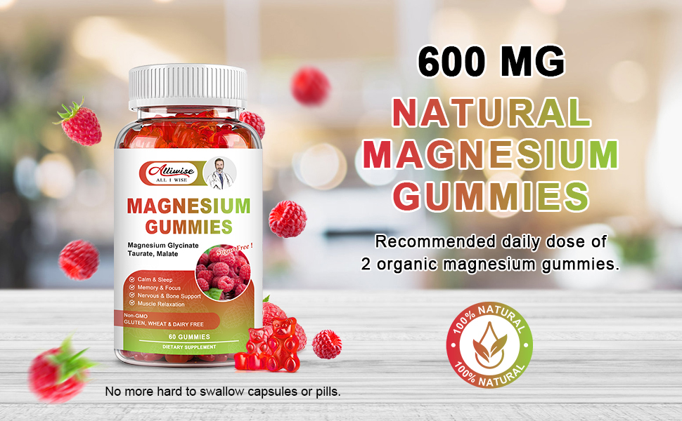 600 MG NATURAL MAGNESIUM GUMMIES