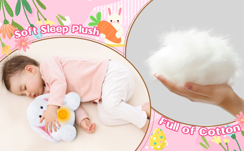 Breathing Stuffed Animals Bunny Plush Toys Easter Easter Plush Toys For Kids Easter Gifts