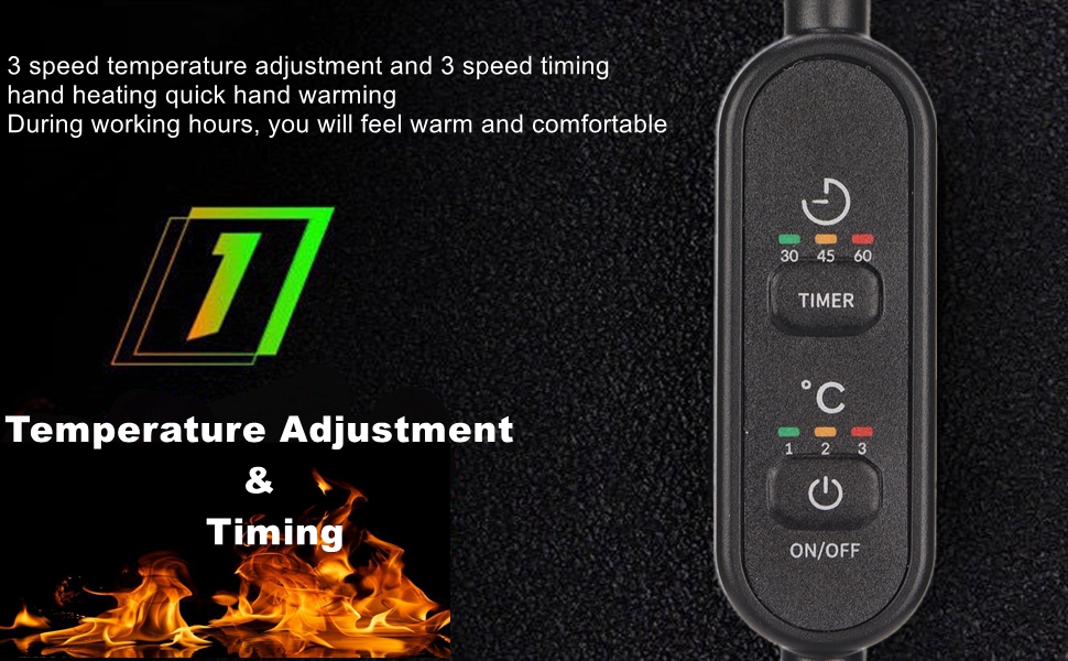 ASHATA Heated Mouse, Constant Temperature Adjustment Wired