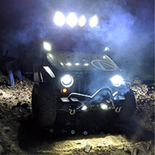 42w 14led round led light bar