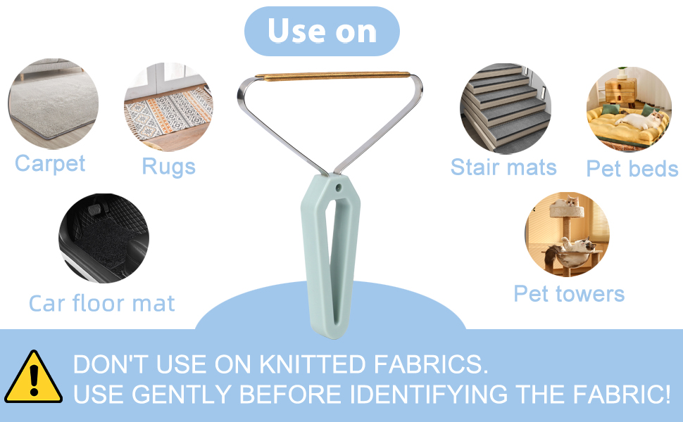 Pet Hair Removal Tool, Fuzz Lint from Carpet, Rug, and