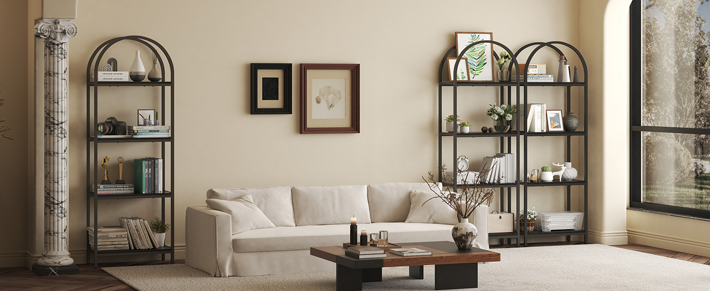 tall and narrow bookshelf