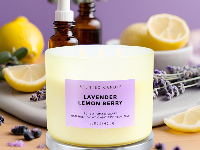 beautiful candle aromatherapy candle fruity scent luxurious scent yellow candle floral candle soy