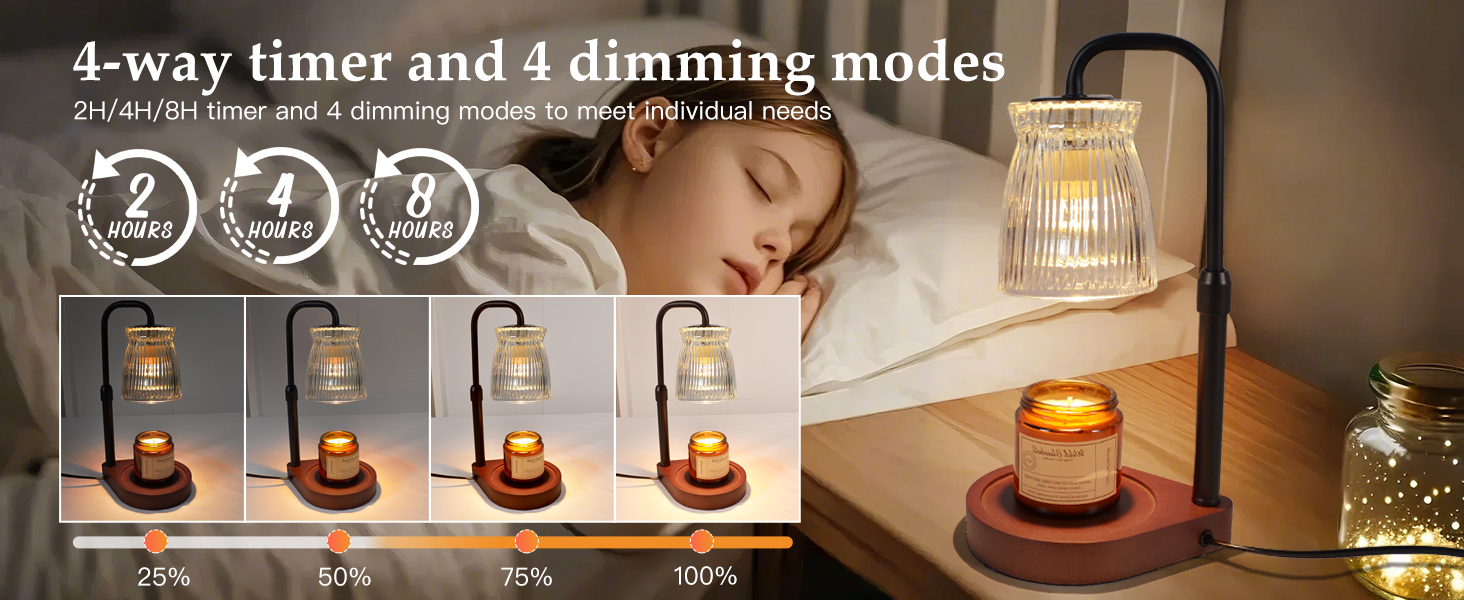 candle warmer lamp with timer