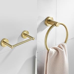 gold bathroom hardware set