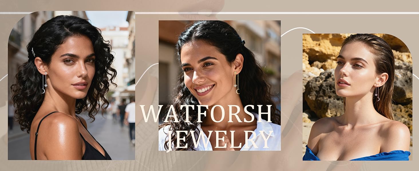 star and moon earrings