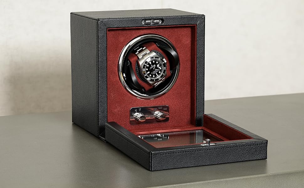 ROTHWELL Single Watch Winder for Automatic Watches with Quiet Motor