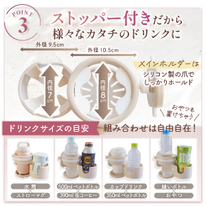 ストッパーが含まれています。