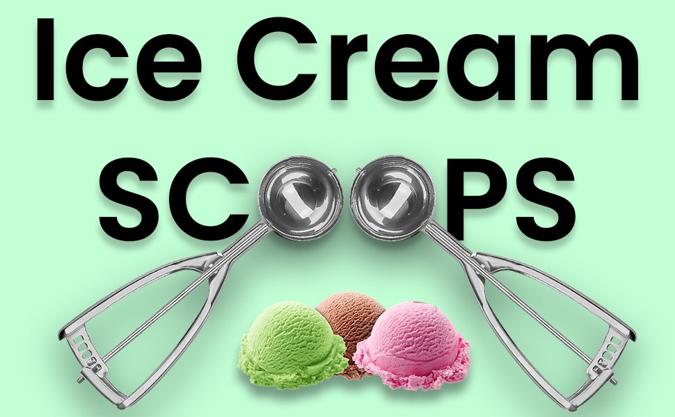 AEX Ice Cream Scoops with Easy Trigger Large Sized (6cm) 304