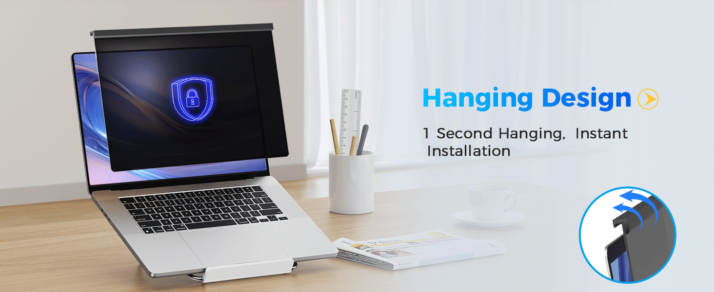 Anti Blue Light Privacy Filter 14 inch