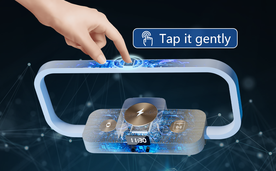 table lamp with 3 in 1 charging function