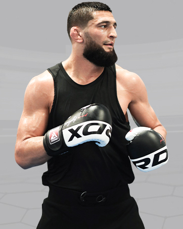 RDX MMA Gants d'entraînement, Maya Hide Cuir, Kara Mitaines Boxe Grappling Sparring, Ouvert Paume, Protection Poignet Main, Arts Martiaux Kickboxing Muay Thaï Combat de Cage Gloves, Hommes Femmes Khamzat