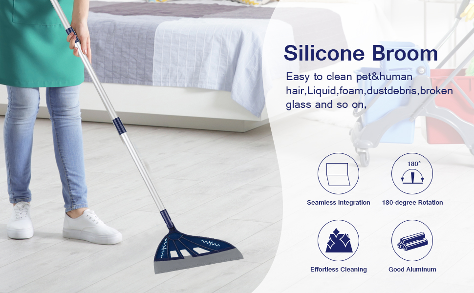 Multifunctional Replaceable Silicone Broom Magic Rubber