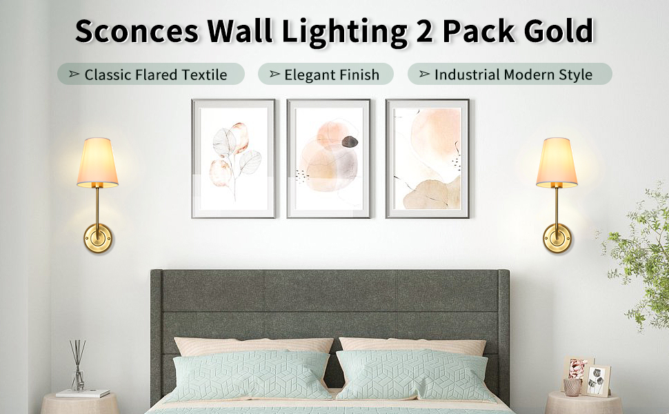 Gold Sconces Wall Lighting