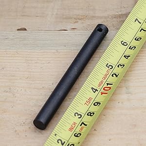 bayite 3/8 x 4 Inch Drilled Survival Ferro Rod Flint Fire Starter with Toggle Lanyard Hole