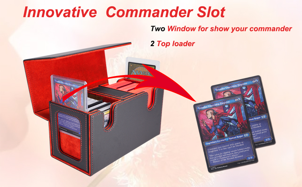 mtg deck box for commander display