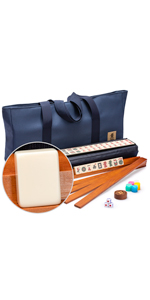 American Mahjong Set, “Sapphire” with Soft Case