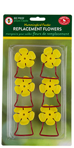 Perky-Pet Replacement Yellow Flower Ports