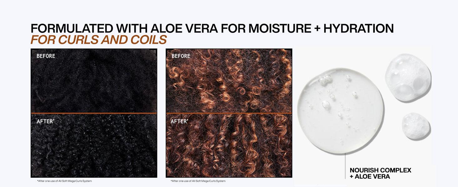 REDKEN All Soft Mega Curls Shampoo, For Very Dry Curly and Coily Hair