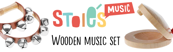 wooden music set