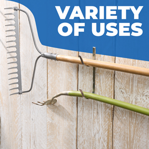 Use to hang other garden tools as well