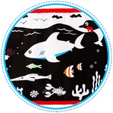 Inbeby Tummy Time Baby Mirror Toys, Black and White High Contrast Tabletop Mount Baby Newborn Toys 0 3 6 Months Brain Development, Sensory Texture Piano Infant Toys 0 3 6 Months with Squeaker 21 newborn toys 0-3 months sensory