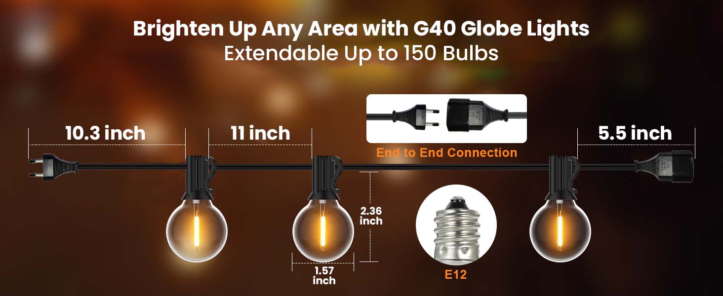 extendable led string light