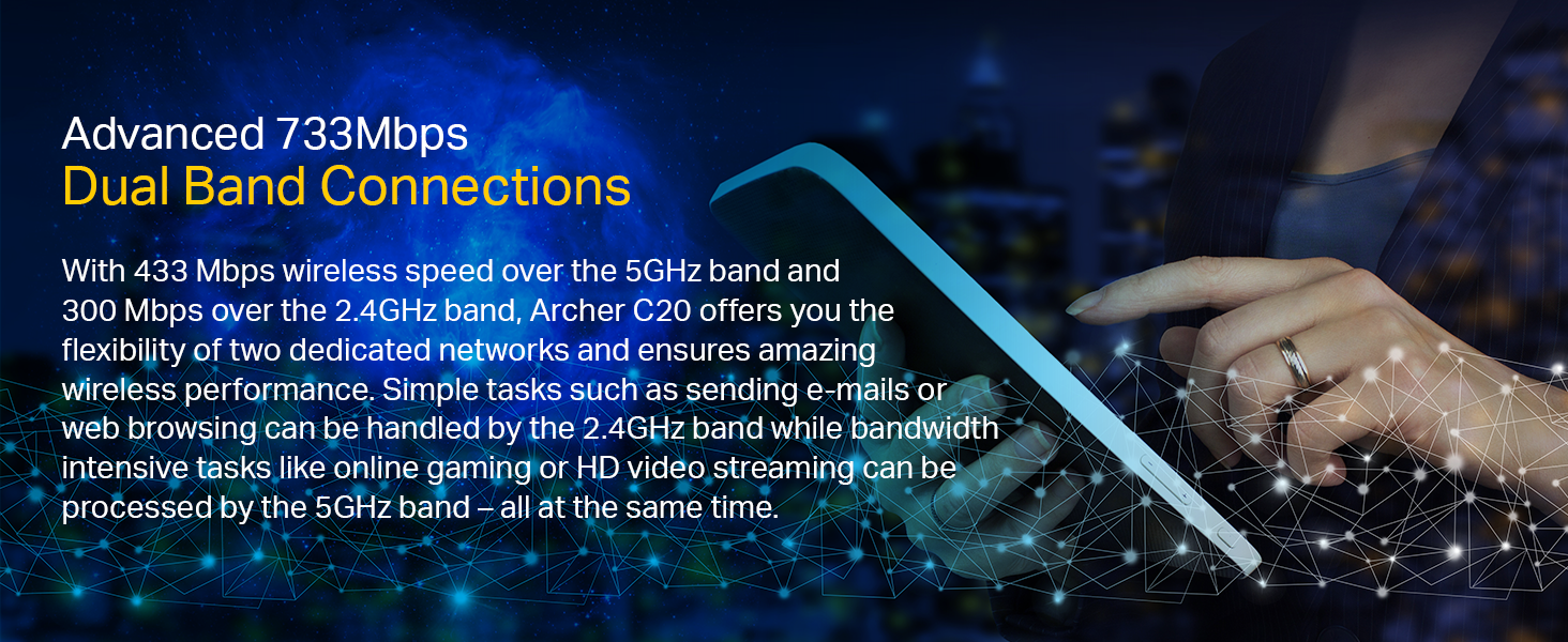 Archer C20 AC750 Wireless Dual Band Router