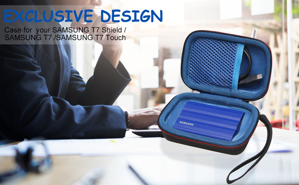 Samsung T7 Shield 1TB ネイビー　互換ケース付 Amazon.com: LTGEM Hard Carrying Case for Samsung T7 Shield