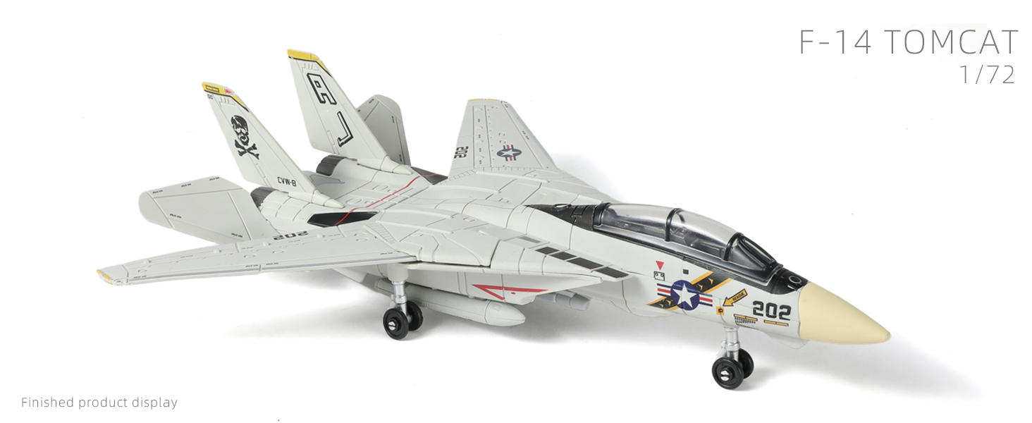 f14 tomcat model; airplane model; plastic model airplane kit; fighter jet model; 1/72 model aircraft
