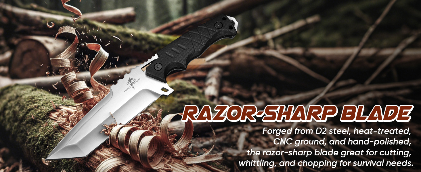 Fixed Blade Knife With Sheath