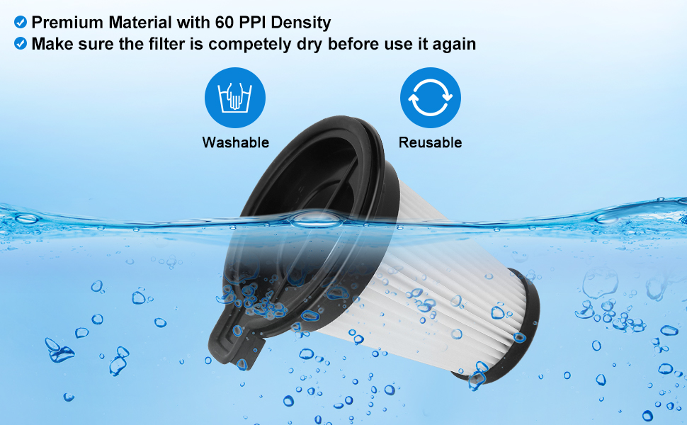 Erinice Filter Replacement for Wyze Handheld Cordless