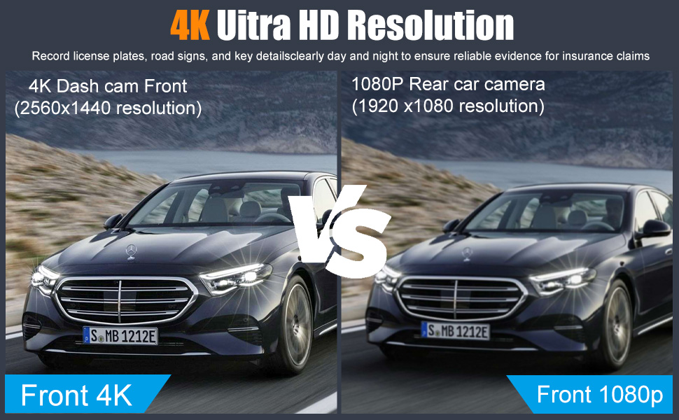 Dash Cam Front and Rear