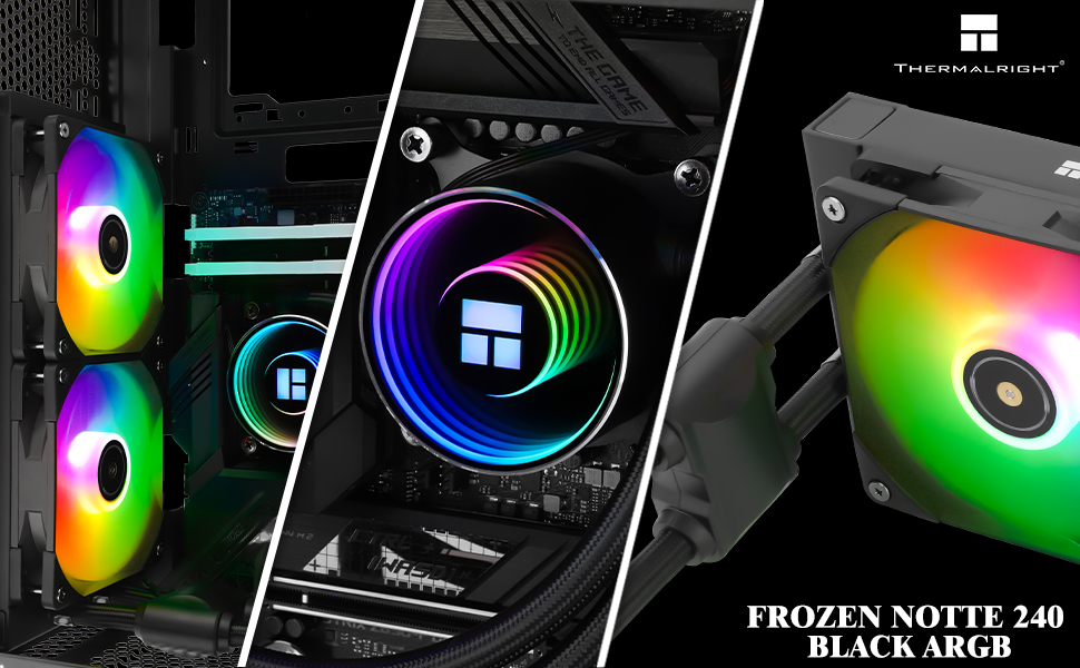 【新着商品】Thermalright Frozen Notte 240 BLAC Amazon.com: Thermalright Frozen Notte 240 Black ARGB V2