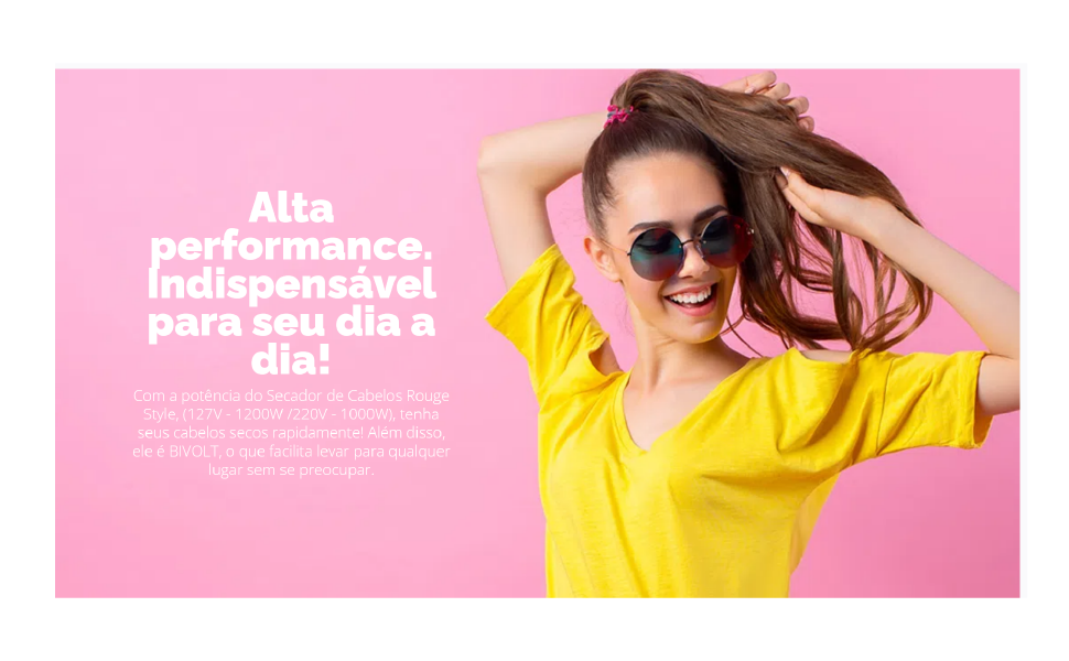 Secador de Cabelos Cadence Rouge Style - Bivolt