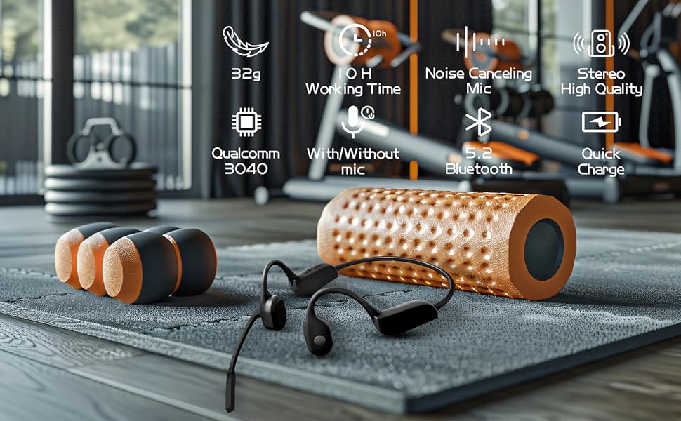 Z18 Bone Conduction Headphones with Mic