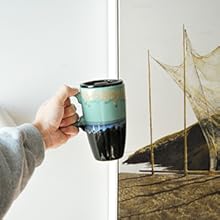 ceramic travel mug with handle