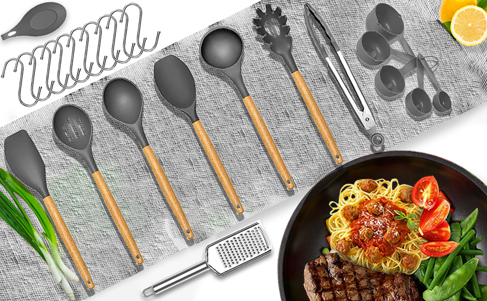 spatola con manico in legno