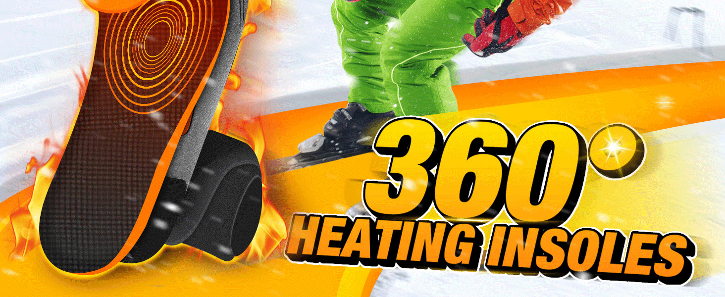 5000mAh Foot Warmer Up to 11 Hours with APP, Rechargeable