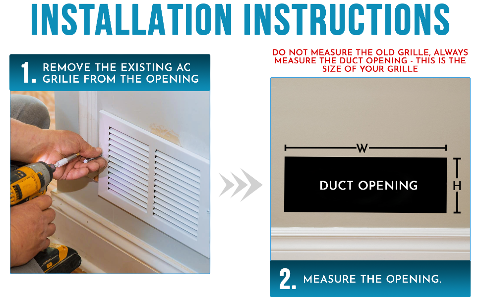 Aluminum 6 x 6 in (Duct Opening) 1Way Air Duct Register Vent Cover for