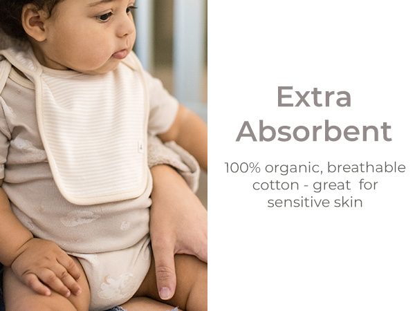 burt’s bees baby burp cloths & 100% Cotton Newborn Infant Bibs for Baby Boys & Girls