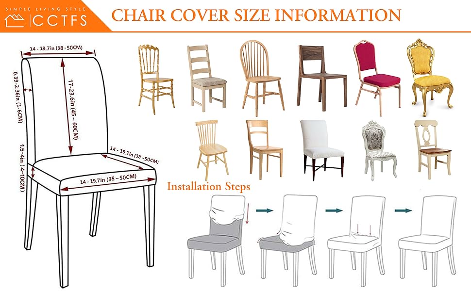 Stretch Dining Chair Covers, Geometric Print Dining Chair